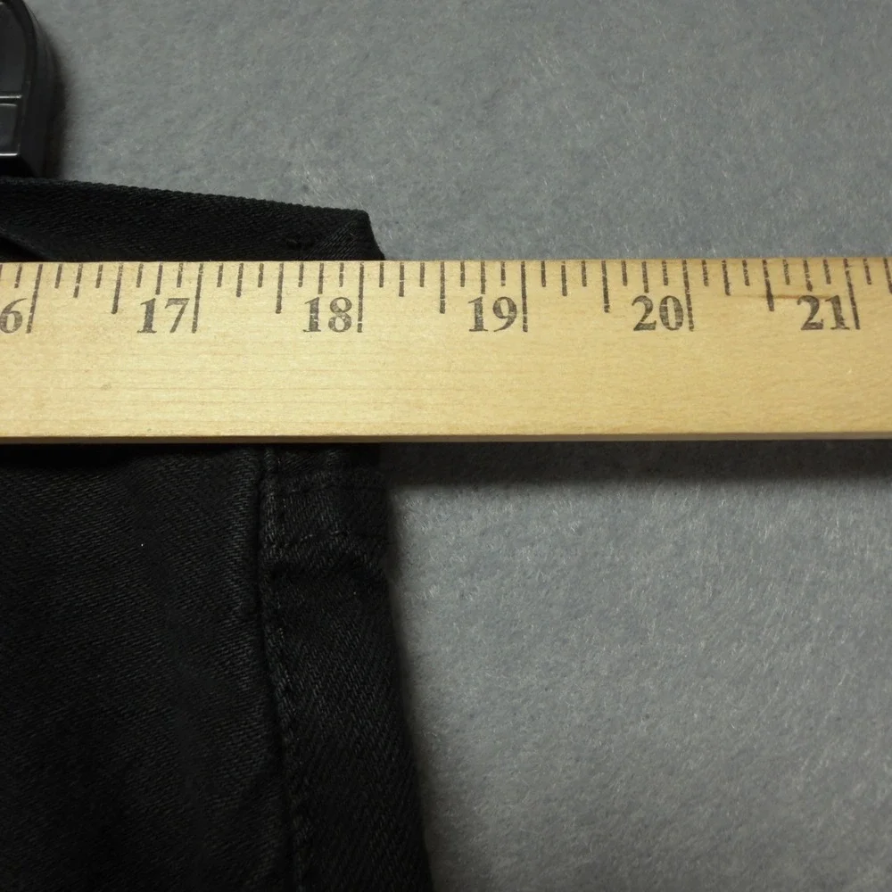 Polo Ralph Lauren Hampton Straight Black Denim Jeans‎ Mens 35x30 Cotton RL Logo